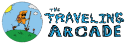 The Traveling Arcade logo horizontal orientation