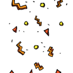 Arcade handdrawn confetti
